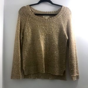 Forever 21 | Holiday Festive Gold Sparkling Top